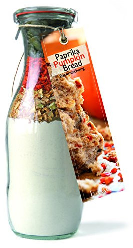 Backmischung im Glas für Paprika Pumpkin Bread