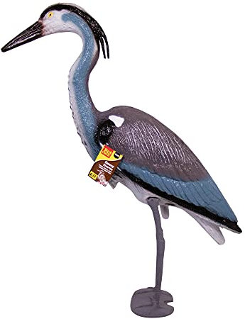 The Big Cheese Standing Grey Heron Realistic Decoy Deterrent, Protection for Ponds and Fisheries