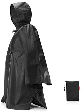 reisenthel mini maxi poncho – Klein verpackter Regencape aus hochwertigem Polyestergewebe – Ansprechendes Design mit weiter Kragenöffnung