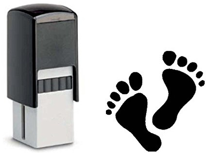 Bonuskartenstempel Stempel für Bonuskarte Füße Fuß Podologie Motivstempel