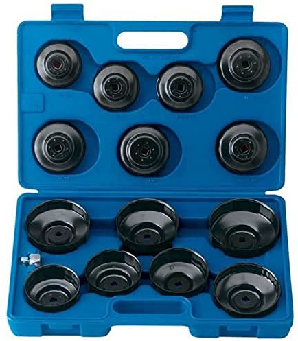 Draper 40105 Expert Oil Filter Cup Socket Set, 15 Pieces