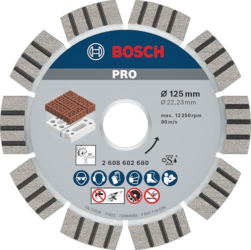 Bosch 2608602680 Disque à tronçonner diamanté best for abrasive 125 x 22,23 x 2,2 x 12 mm
