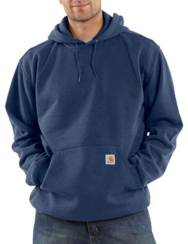 Carhartt Midweight Kapuzenpullover, Sweatshirt, Dunkelblau (New Navy), Größe L (K121.472.S006)