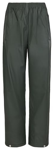 Fort - Flex Trousers - Waterproof Workwear - Windproof - Welded Seams - Waterproof Trousers - Mens Work Trousers Green