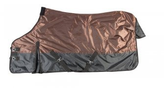 PFIFF 102240-54-145 Outdoor Decke -Waren- Pferdedecke wasserabweisend, Einheitsgröße, braun/schwarz