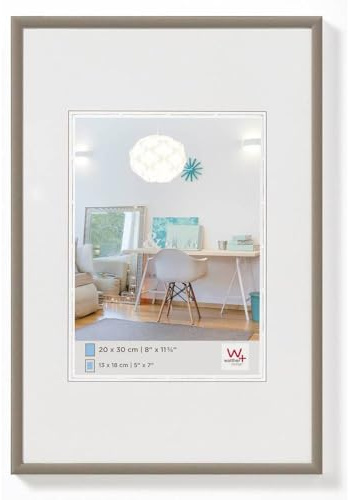 walther design Cadre Photo Acier 20 x 30 cm Nouveau Lifestyle Cadre en Plastique KV030D