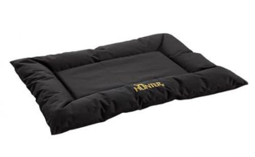 HUNTER Hundebett GENT ANTIBAKTERIELL, für den In- und Outdoorgebrauch, textilveredelt, wasser- & schmutzabweisend, antibakteriell, gepolstert, Bezug waschbar, Farbe: schwarz, Größe: M
