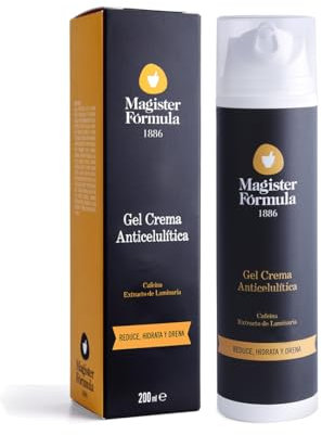 Gel Crema Anticelulítica 200ml con Aroma a Mandarina | Crema para Abdomen, Vientre, Glúteos, Caderas y Brazos | Absorción rápida, Potente y Anti Celulitis | Reafirmante Corporal para Mujer y Hombre