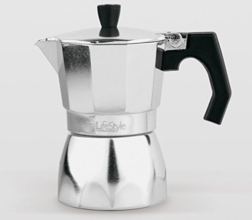 Life Style - Macchina per Caffè Espresso La Italiana - Alluminio - Argento (9 Coppe)