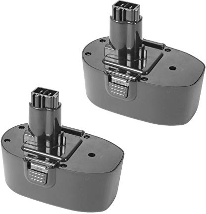 2X Trade-Shop Hochleistungs Werkzeug NI-MH Akku 18V 3300mAh für Black&Decker A9282 PS145 passend für Black & Decker CD18 CD18C CD18CA CD18CAB CD18CBK CD18CE CD180 CD180GK2 CD180K2
