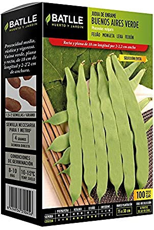 Batlle Graines de légumes - haricot d'Espagne Buenos Aires vert Evita (100 g)