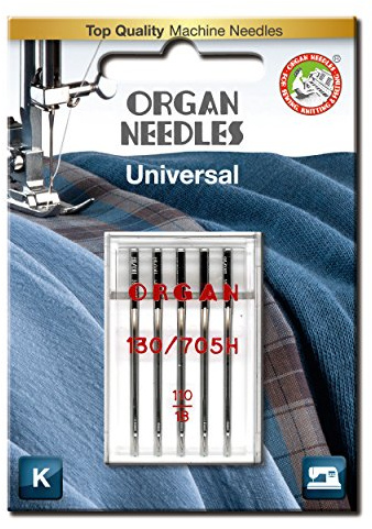 Organ Needles 5105110BL Maschinennadeln, Silber, 110/18 Größe, 5