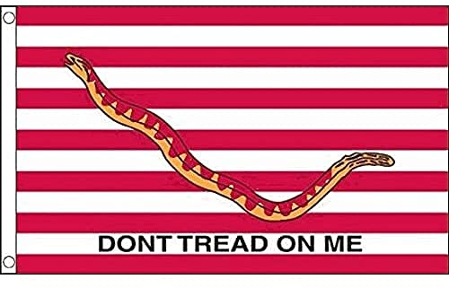 AZ FLAG Bandera Estados Unidos First Navy Jack 150x90 cm 2 Ojales | Uso interior y exterior Enseña americana costuras dobles y bordes reforzados con ojales metálicos poliéster 100D