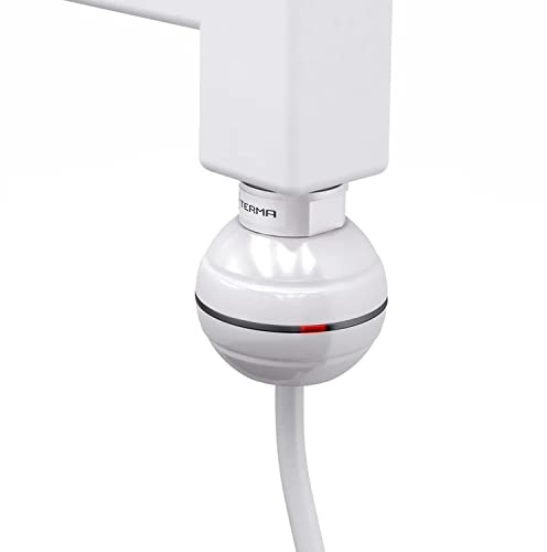 REG2 Thermostat Heizstab, Heizpatrone, Heizelement 600 Watt (Weiß) Spiralkabel mit Stecker