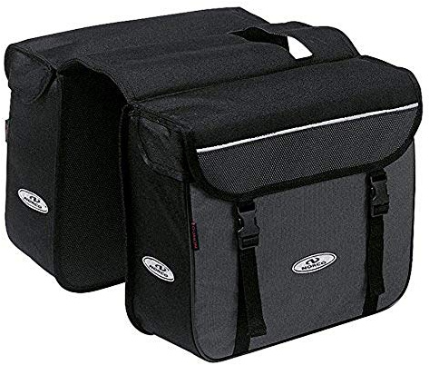Norco Fahrradtasche Ottawa Zweifachtaschez, Schwarz, 34 x 27 x 13 cm, 8 Liter, 0202S