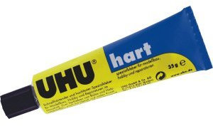 UHU Hartkleber Röhre 35g, für Hartglas, klar, hochviskos