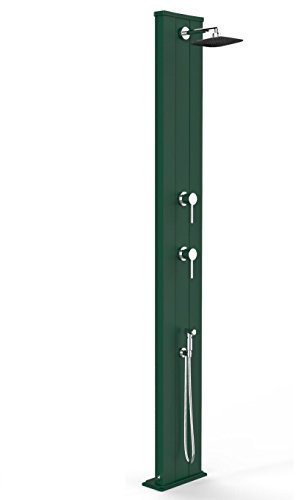 Doccia Solare da Giardino 40L Miscelatore e Doccetta Mobile Arkema Dada S Verde