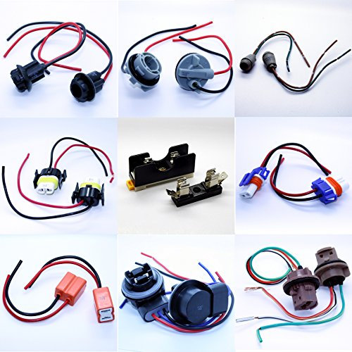 LED-Mafia LAMPENFASSUNG T5 T10 HB3 HB4 H7 H8 H11 7440 7443 Fassung Stecker Kabel 2x 7440