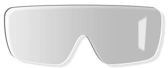 Uvex Ersatzscheibe für Uvex Vollsichtbrille 9301 ultravision, Scheibenfarbe: farblos, Schutz: 2-1,2