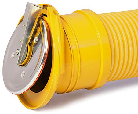 Drainage Flap Valve, Non Return Valve, With Universal Connection 72mm -100mm