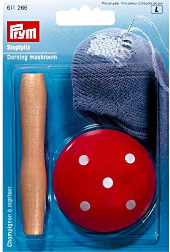 PRYM Hartholz Fliegenpilz Muster Stopfen Pilz, 60MM