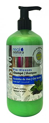 Real Natura - Shampoo Ohne Salz - Tiefenreinigung für Fettiges Haar - Reguliert Talgproduktion - Natürliche Frische - Hergestellt in der EU - 500 ml