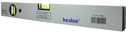 hedue Alu-Wasserwaage 180cm, mit Horizontal- und Vertikallibelle
