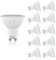 LAMPAOUS 5W LED GU10 Bulb Warm White Gu10 LED Lights,450lm Super Bright GU10 LED 50W Halogen GU10 Lamp Replacement,Very Soft White with The Frosted Glass Diffuser, Protect The Eyes 10Pack