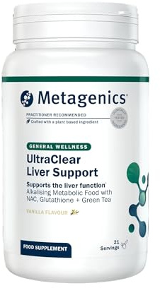 Metagenics UltraClear Liver Support - with Rice Protein, Vitamin C, B Vitamins, Magnesium & Selenium - Vanilla Flavour - 21 Servings
