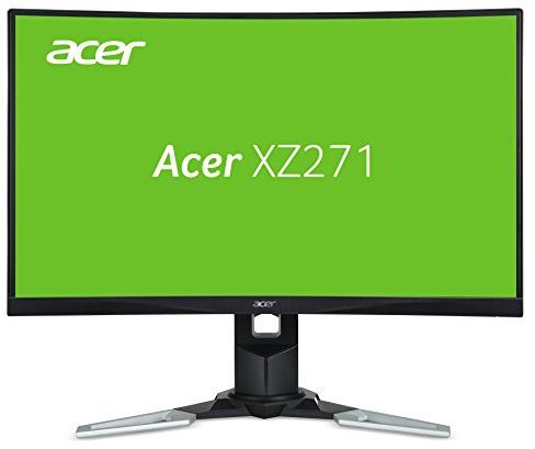 Acer XZ271bmijpphzx 27-Inch Wide Curved 1800R LED Gaming Monitor - Black