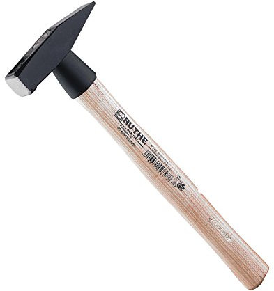 Ruthe 3010011219 Schlosserhammer deutsche Form VPA/GS mit Hickorystiel, 1000 g