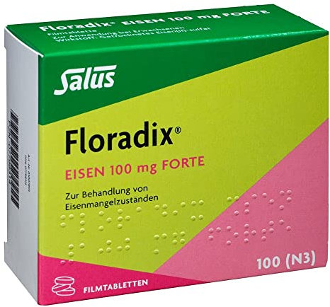 Floradix Eisen 100 mg Forte Filmtabletten