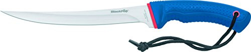 BlackFox Coltello per sfilettare, manico in plastica, lunghezza totale: 35,0 cm, blu, M