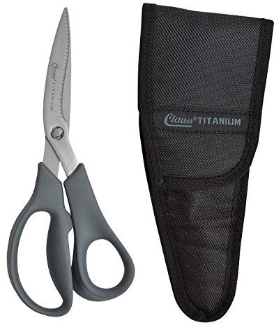 Clauss Titanverstärkte gebogene Schere mit abnehmbaren Griffen, 1 Stück, 20,3 cm, 18045