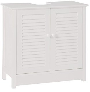 Premier Housewares 1600903 Armoire de Toilette sous L'Évier Bois Blanc