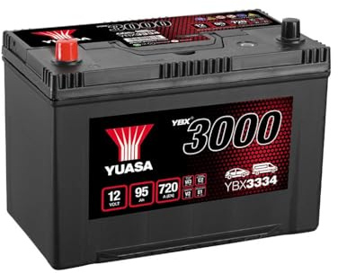 YUASA Batterie 95, Ah 720, A/EN YBX3334 L 303mm B 174mm H 222mm Compatible avec OPEL Mokka/Mokka X J13, FORD Ranger Mk3 TKE, TOYOTA LAND CRUISER KDJ12, GRJ12, HYUNDAI ix35 LM, EL, ELH