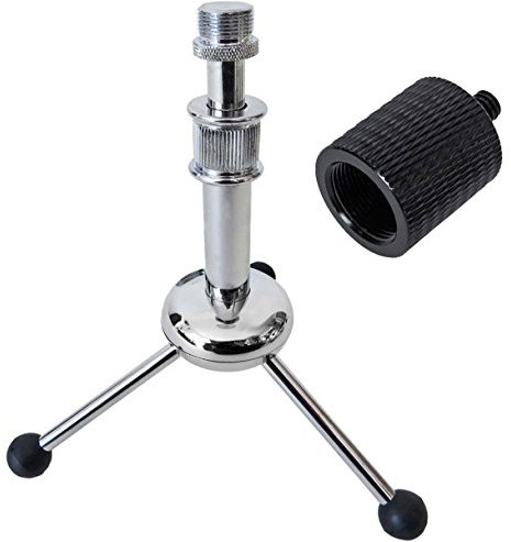 'keepdrum MS055 Trépied Trépied de table + keepdrum Sa Adaptateur fileté femelle 5/8 -1/4 Male