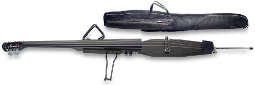 Stagg EDB-3/4 MBK - Bajo eléctrico (3/4, con bolsa incluida), color negro metálico