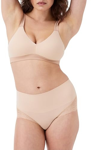 Spanx Womens Lace Hi-Hipster, Soft Nude, M UK