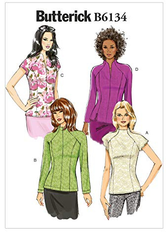 Butterick Patterns 6134 E5 Sizes 14-16 - 18-20 - 22 Misses Top