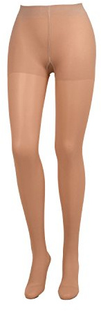 COMPRESSANA Calypso 70 den - Feinstrick Stützstrumpfhose - weich, luftig und transparent (appearance 20 den) - mittlere Stützwirkung mit 12-14 mmHg Kompression (Stütz-Klasse 2) - Größe IV - Farbe silk - 1 Stück