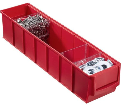 Bac de rangement Allit 456541 (L x l x H) 91 x 400 x 81 mm rouge 1 pc(s)