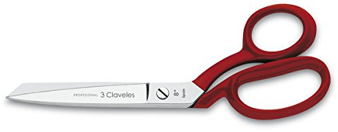 3Claveles 73 - Tijera sastresa de 8, níquel