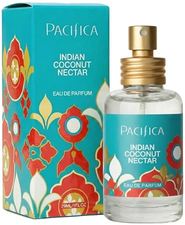 Pacifica Indian Coconut Nectar Perfume Spray – Tropical Vanilla & Coconut Fragrance, Layerable Beachy Perfume for Women, Clean, Non-Toxic, Vegan & Cruelty-Free Formula, All-Day Long Lasting