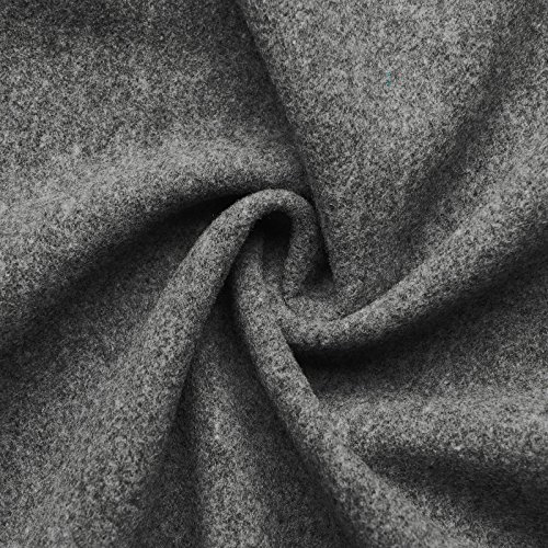 Hannah - tissu de Laine et Cachemire - vêtements médiévaux - rideaux - couvertures - capes - GN - vêtements - 10 Couleurs (Mélange Gris - Grau-Melange 388)