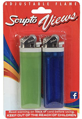 Scripto Views Adjustable Lighters, 2 ct. Pack