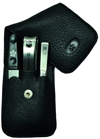 Pfeilring Maniküre Taschenetui, Nappa, schwarz, 3-TLG., Mehrfarbig, One Size, 1012412310