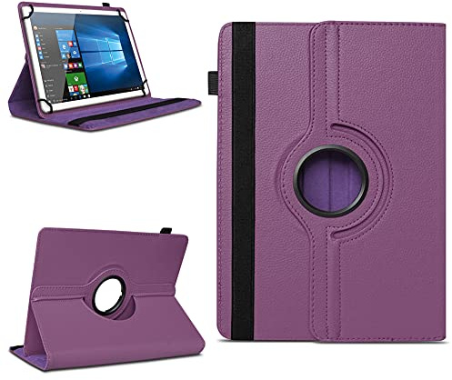 NAUC Robuste Universal Hülle 10 10.1 10.2 10.3 10.4 10.5 10.6 10.8 11 Zoll Tablet Schutzhülle Kunstleder Tasche Standfunktion extra 360° Drehbar
