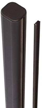 WPC Système de Clôture Poteau sceller dans le 298 cm, anthracite avec vision 7,3 x 6,6 cm – Schut zzäune Brise-vue Pare-vue de jardin Brise-vue Pare-vue winschutz balcon murale pour jardin et terrasse Baignant Protection pour brise-vue Pare-vue murs balcon murs, WPC Brise-vue Pare-vue –-> grand assortiment, bambou, Roseau et produits naturels pour le jardin