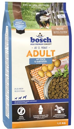 bosch HPC Adult con Pesce e Patate | Cibo secco per cani adulti di tutte le razze | 1 x 3000 g
